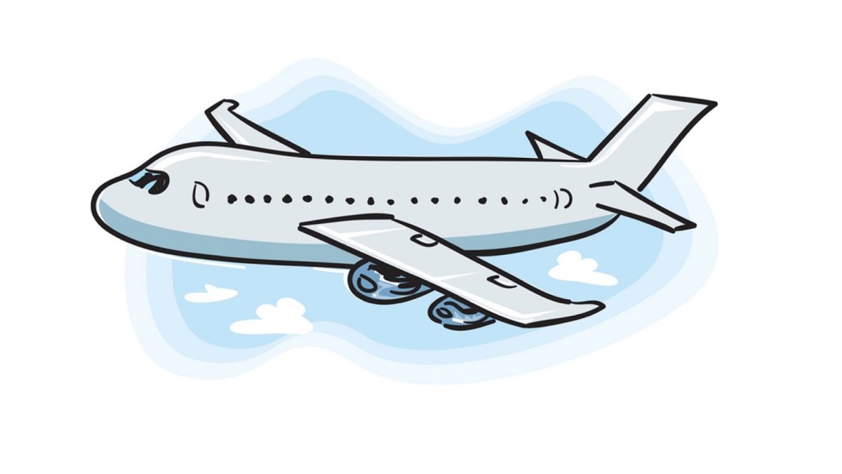 Изображение самолета для детей