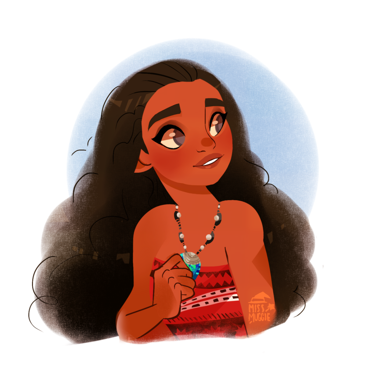 Моана принцесса Дисней фотопортрет