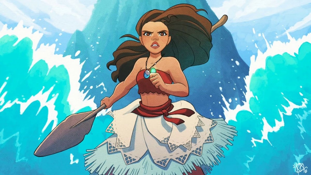 Моана и Мауи арт