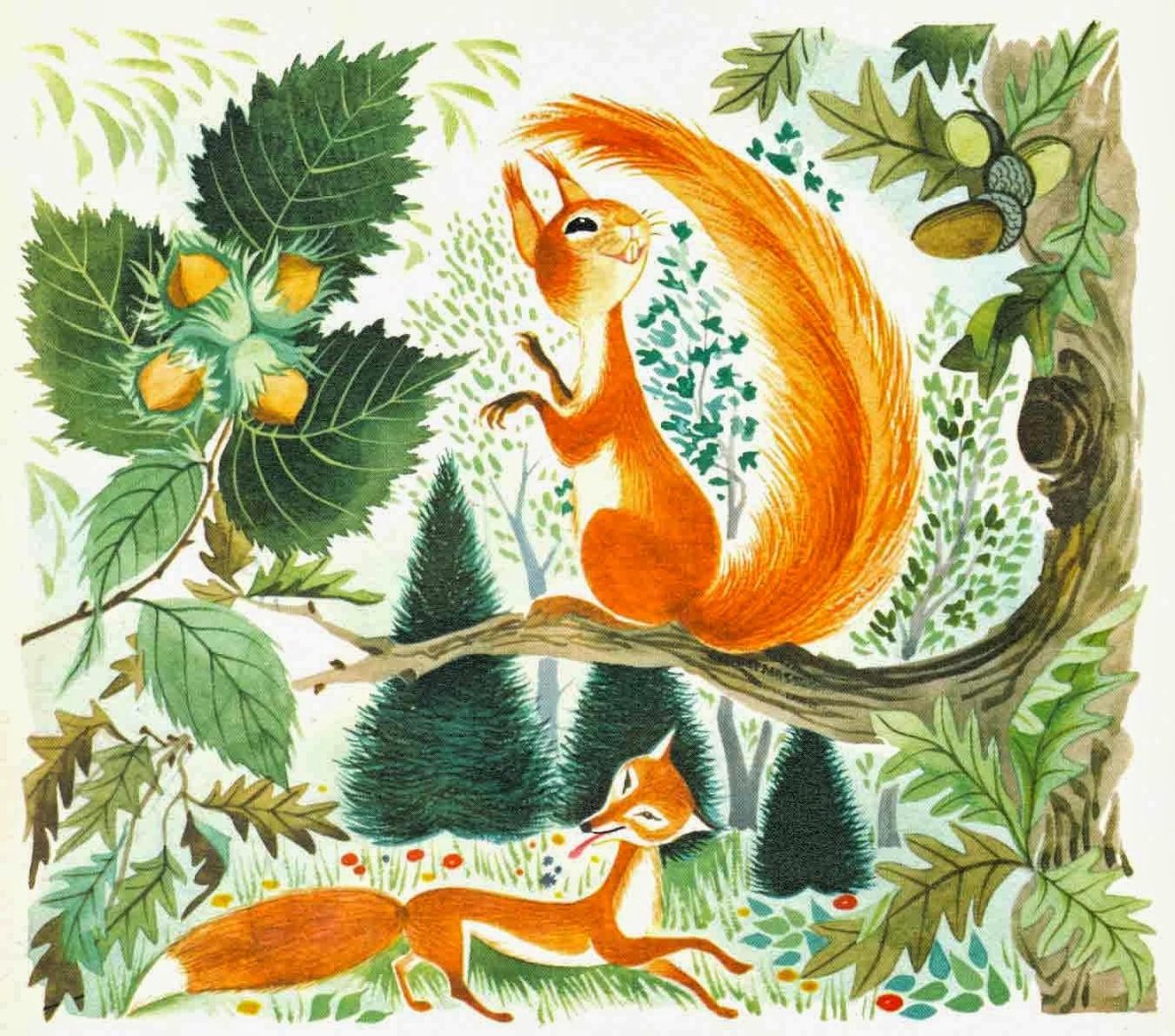 Снеговик и животные