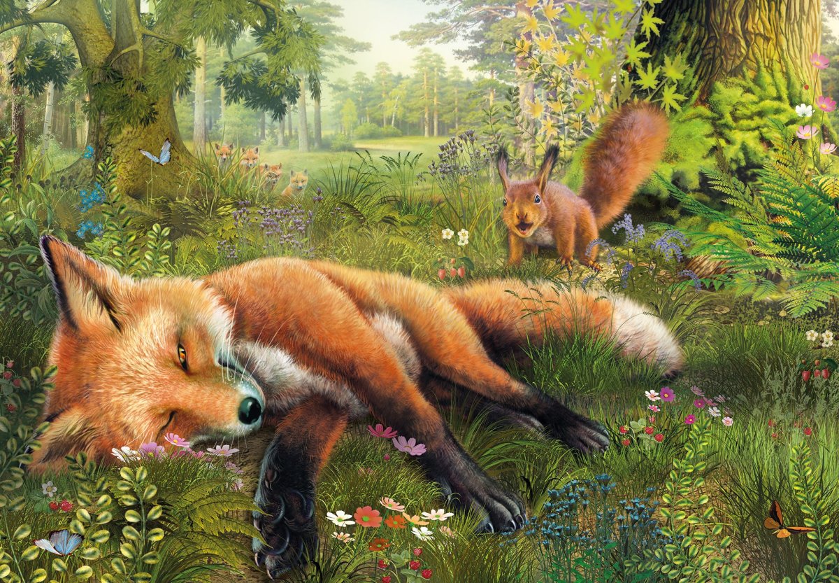 Белка и Лисенок