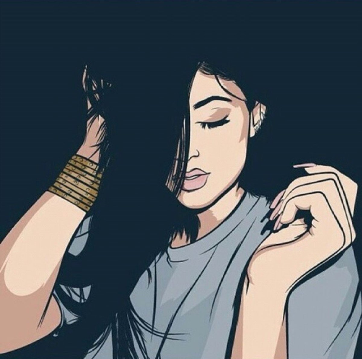 Кайли Дженнер арт