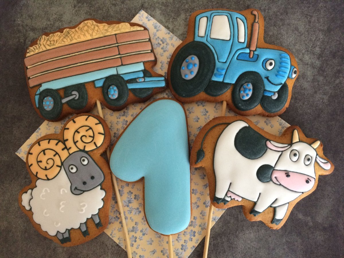 Трактор Гоша по полям по полям