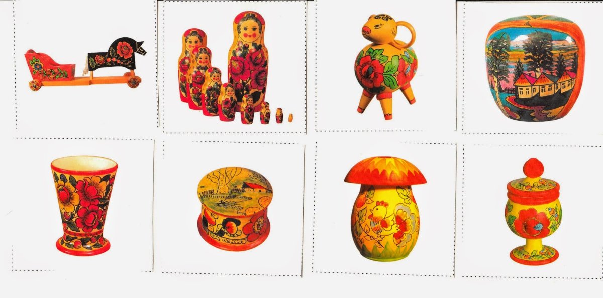 Домино русские народные промыслы