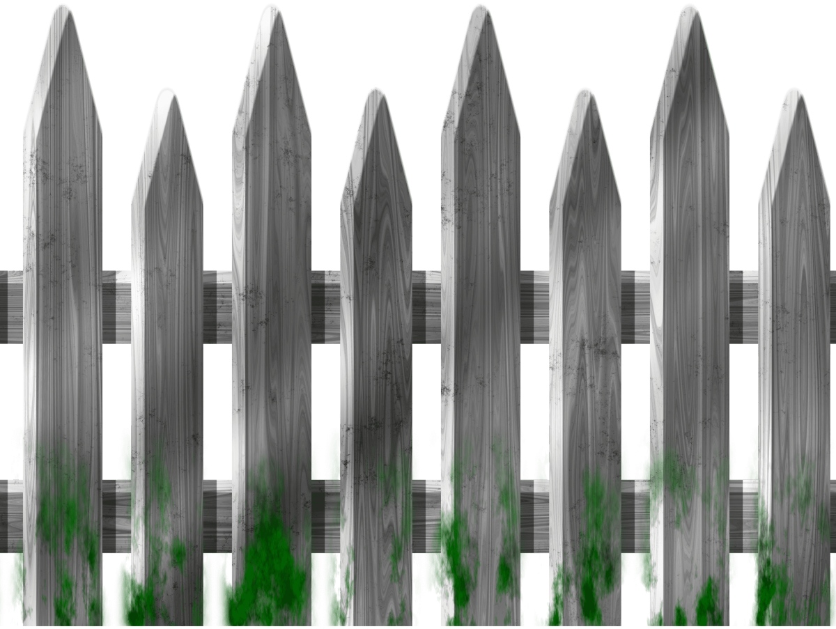 Забор на прозрачном фоне