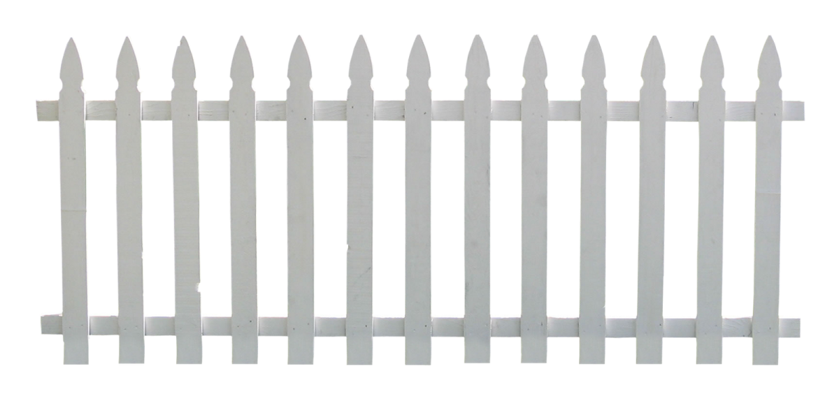 Изгородь на белом фоне
