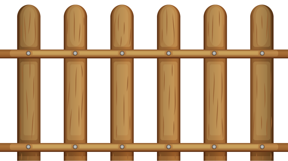 Изгородь на белом фоне