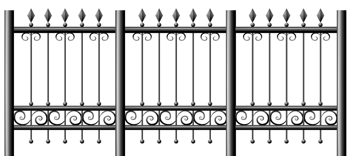 Решетка ограждения металлическая ОС-т15-00