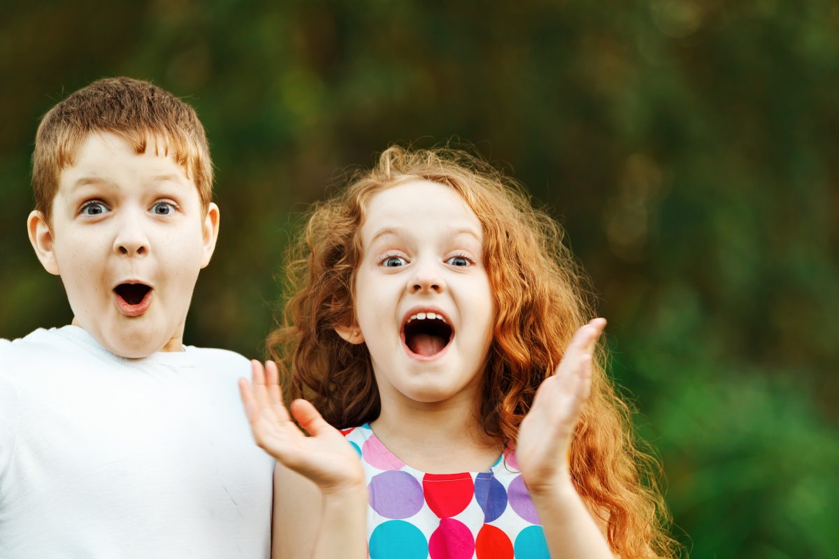 Дети радость удивление
