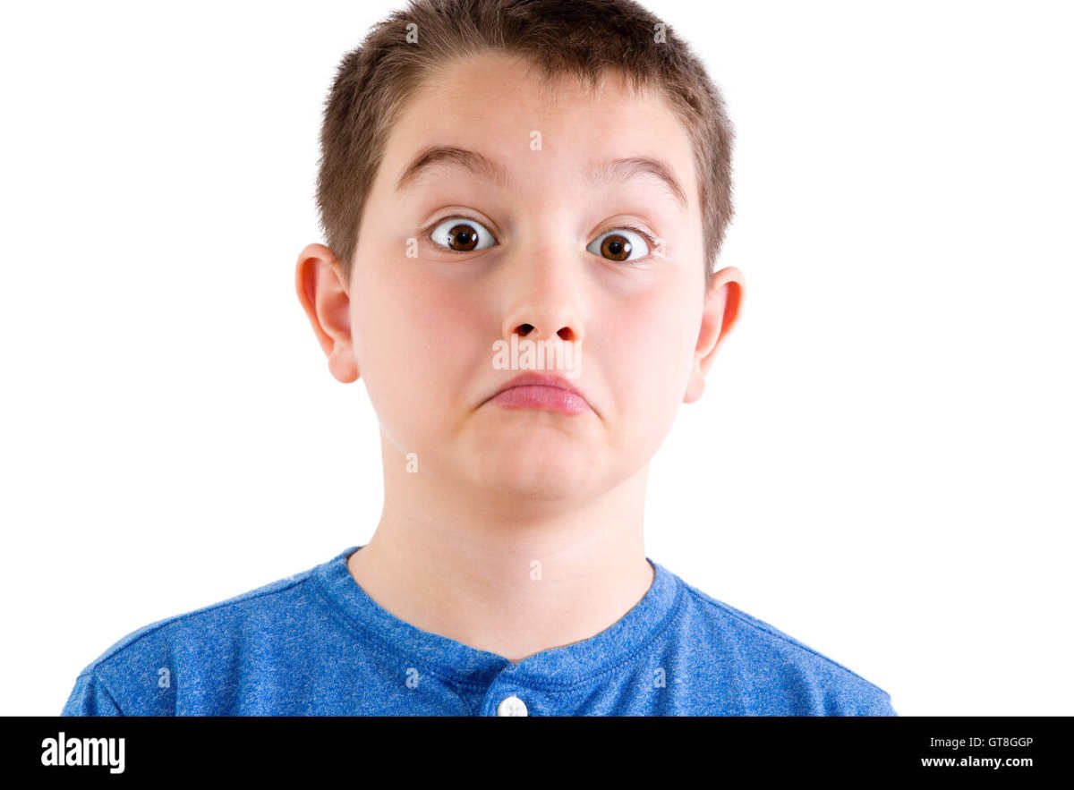 Удивленный школьник