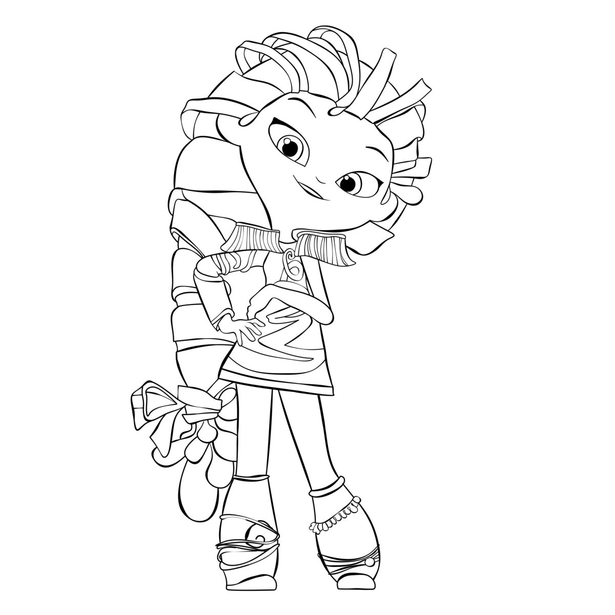 Раскраска сказочный патруль Маша