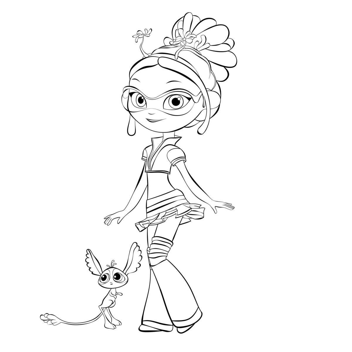 Раскраска сказочный патруль Варя