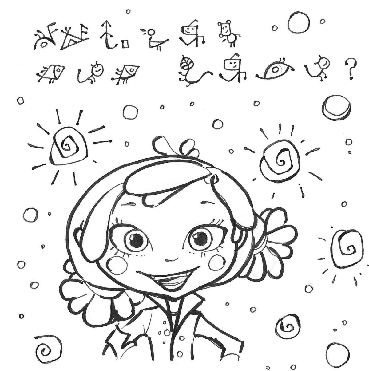 Раскраска сказочный патруль Аленка Снежка Маша и Варя