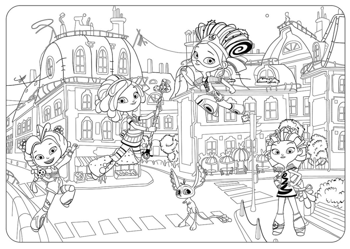 Раскраска сказочный патруль Алиса