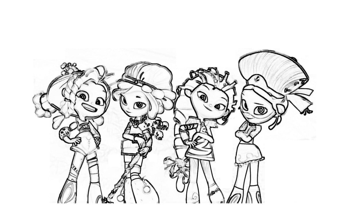 Раскраска сказочный патруль Варя Русалка