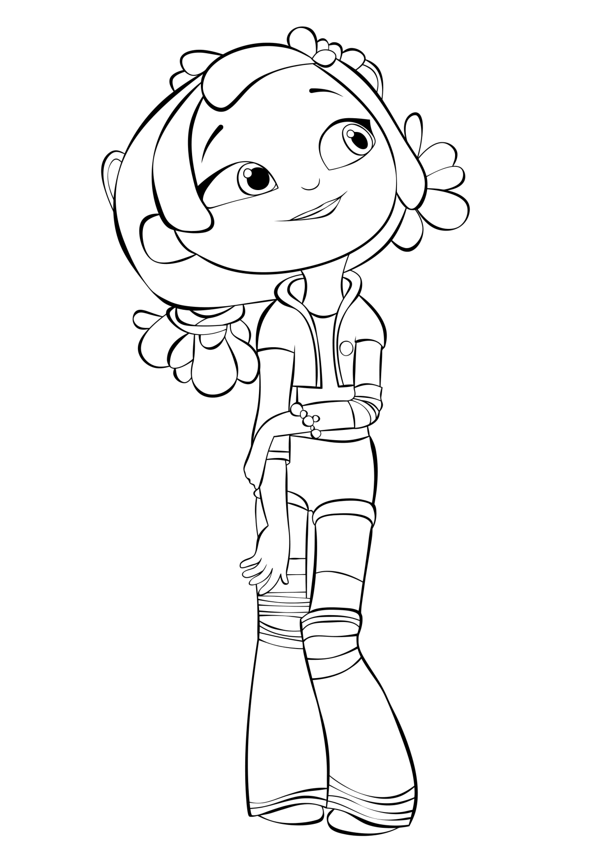 Раскраска сказочный патруль Варя