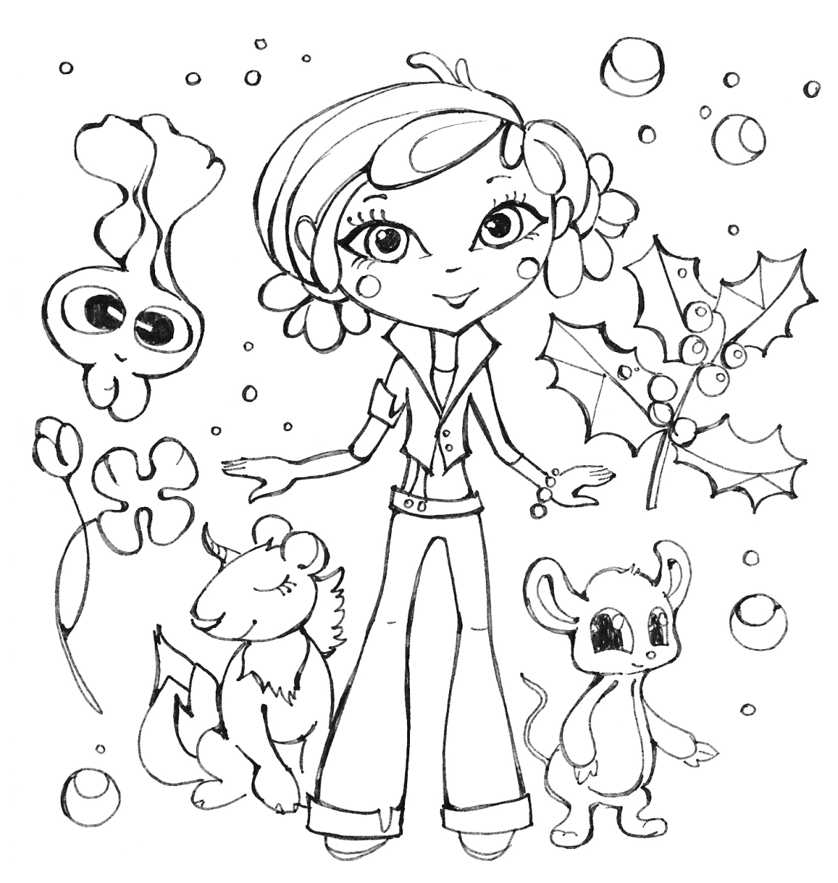 Раскраска сказочный патруль Аленка