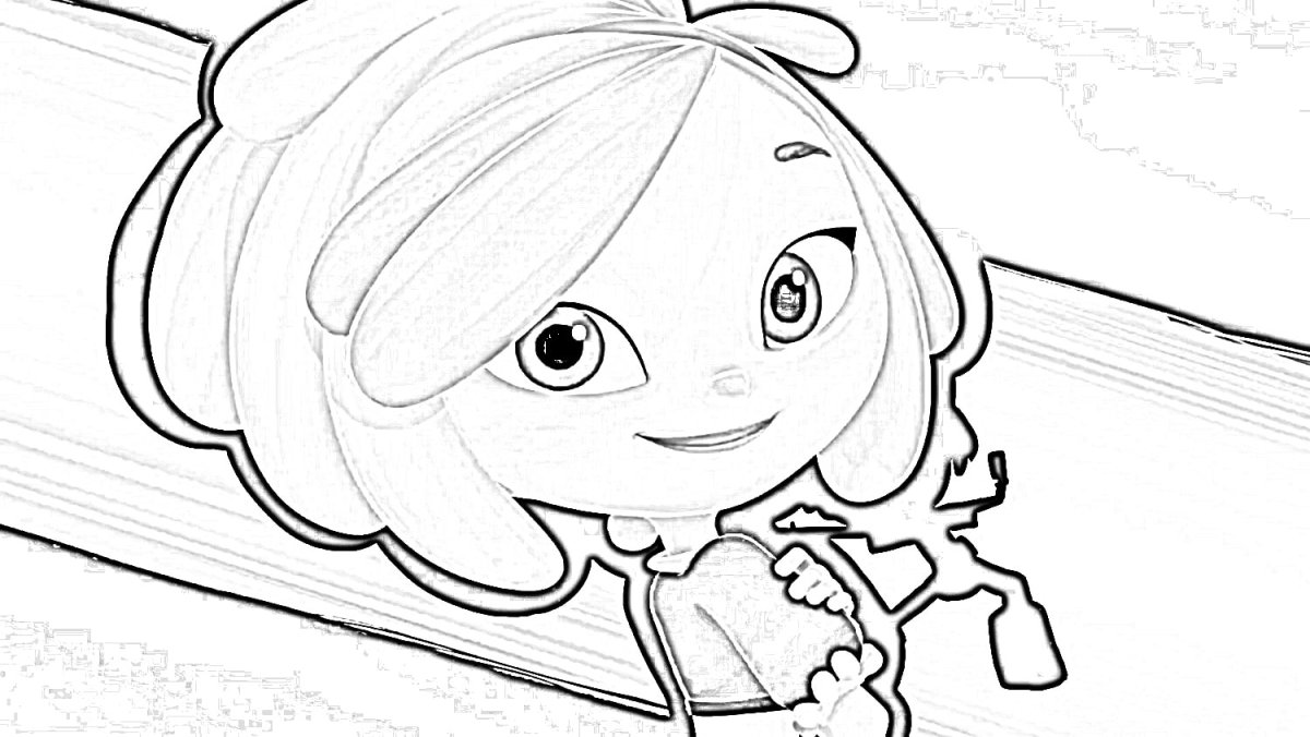 Сказочный патруль Снежка раскраска