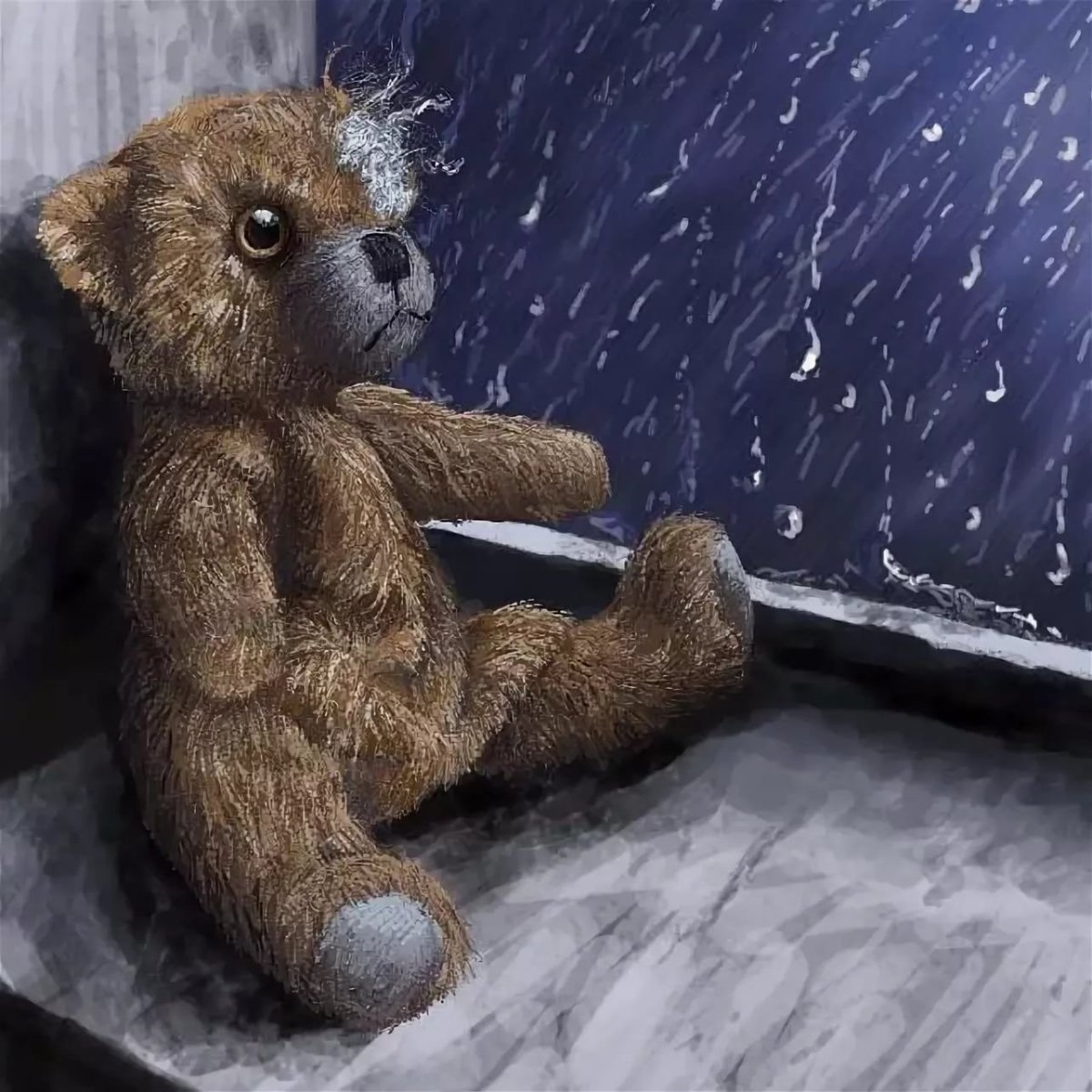 Грустный Медвежонок