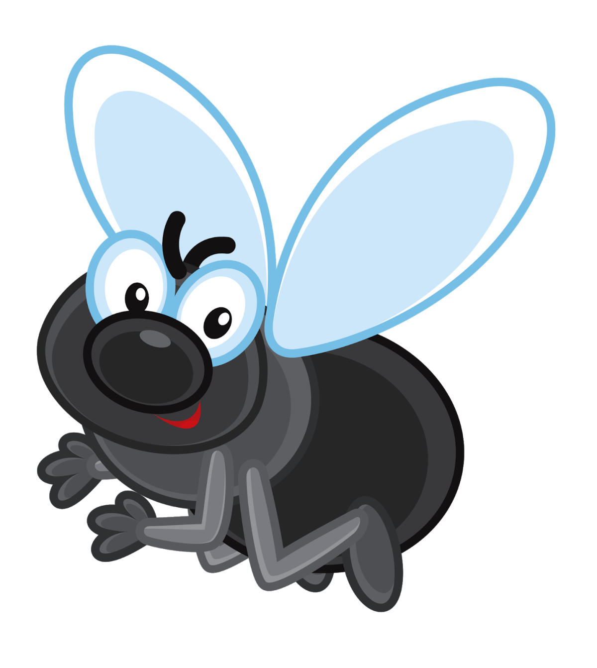 Муха в стиле Flat