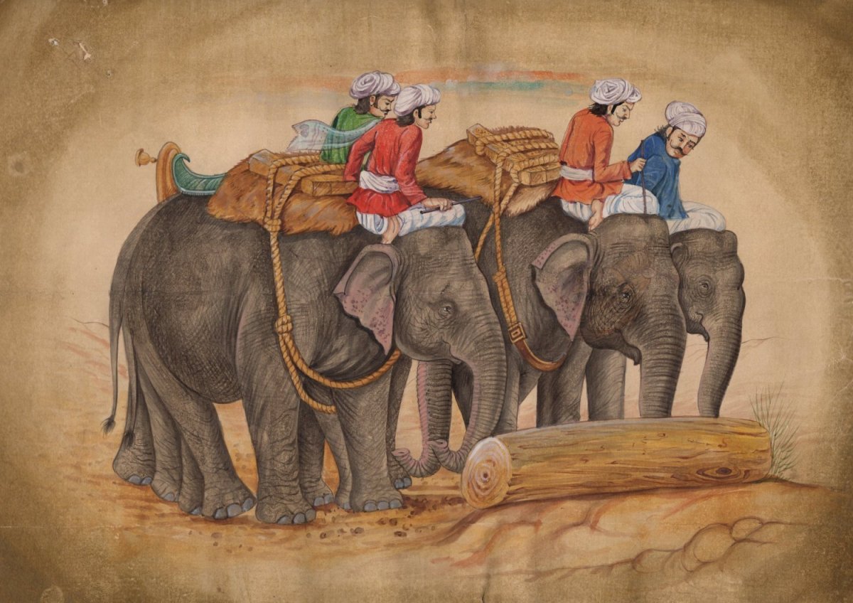 Слоны в древней Индии