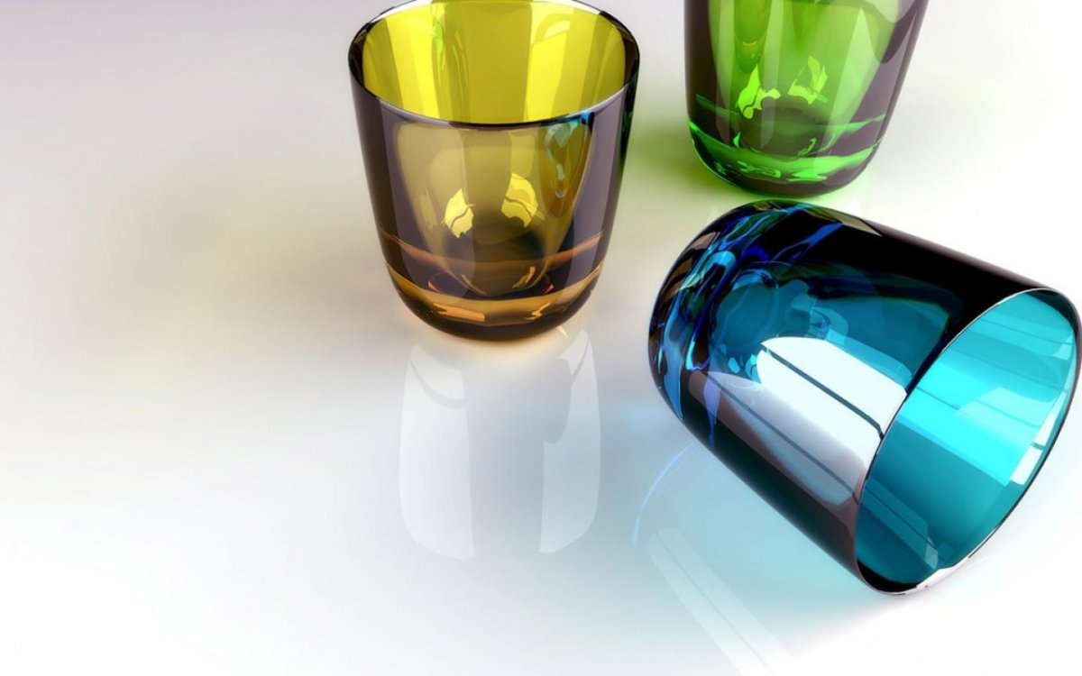 Разные предметы из стекла