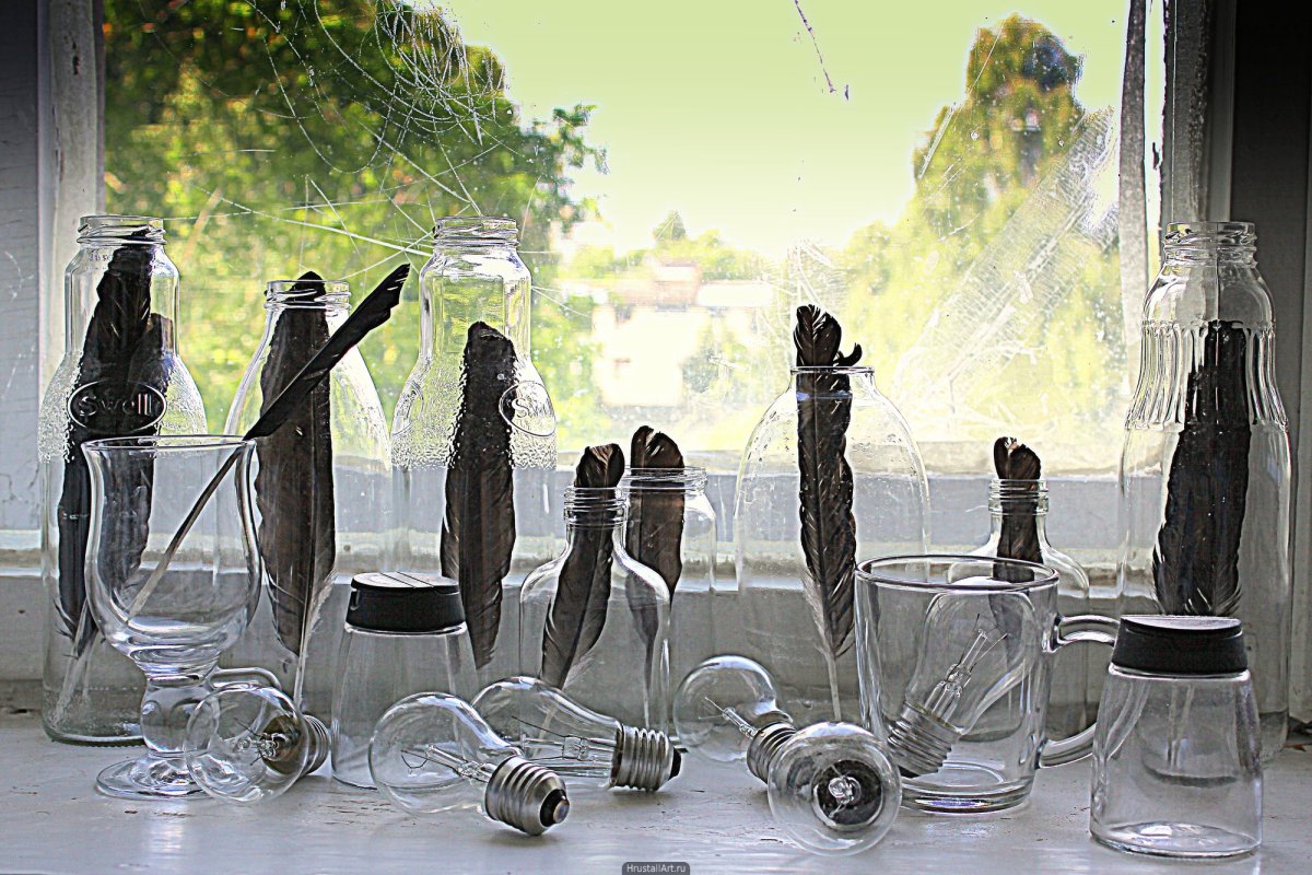 Стеклянные предметы фото