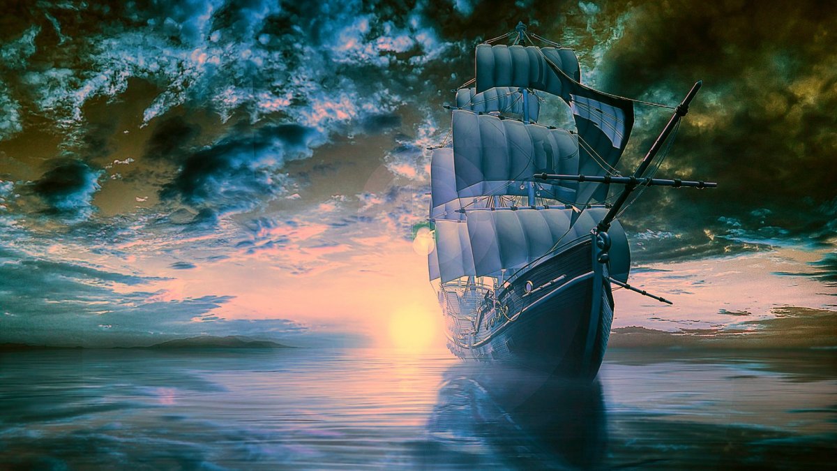 Фотообои парусник