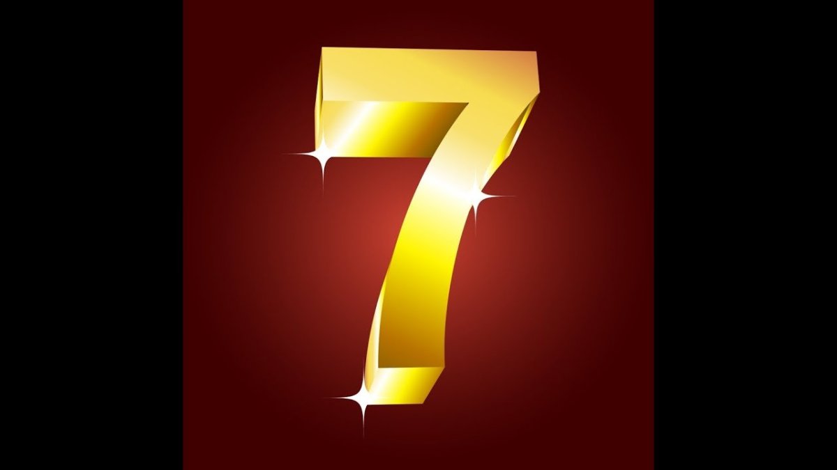 Красивая цифра 7 класс