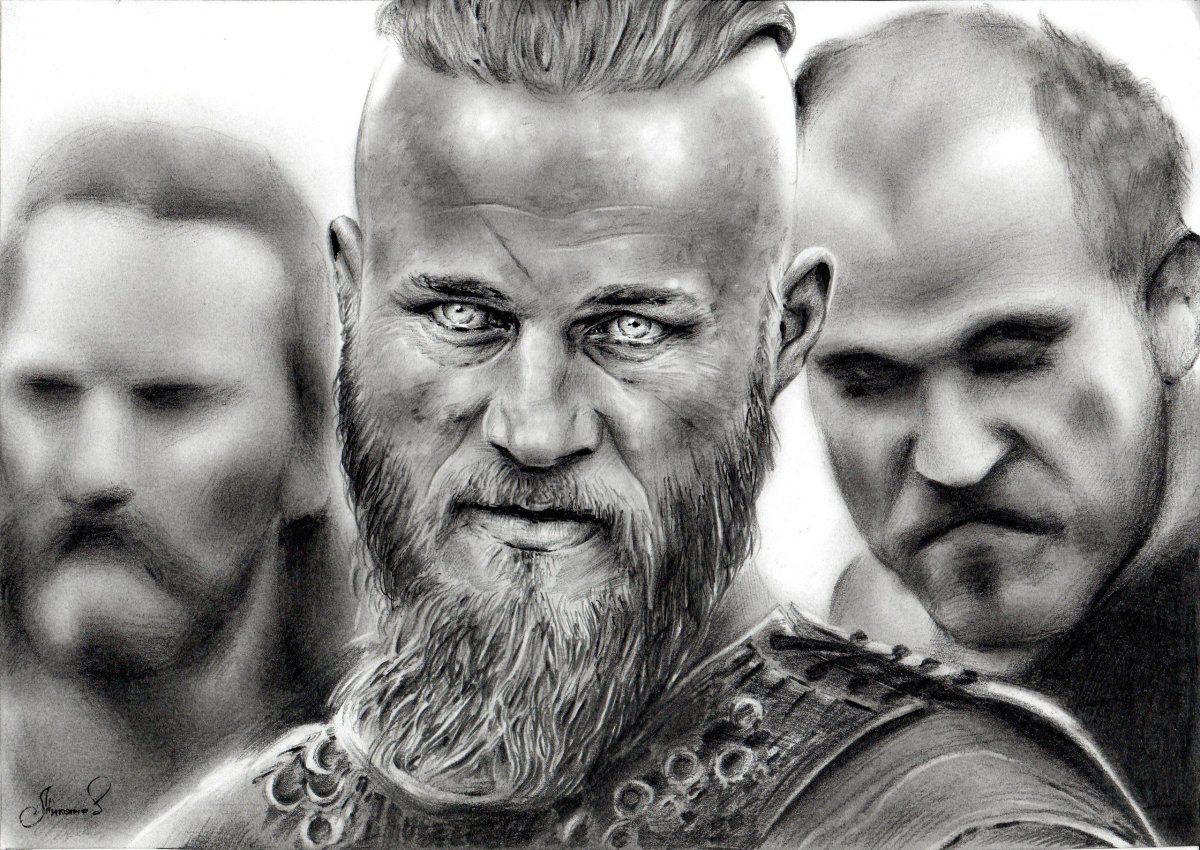 Викинг Рагнар Лодброк тату