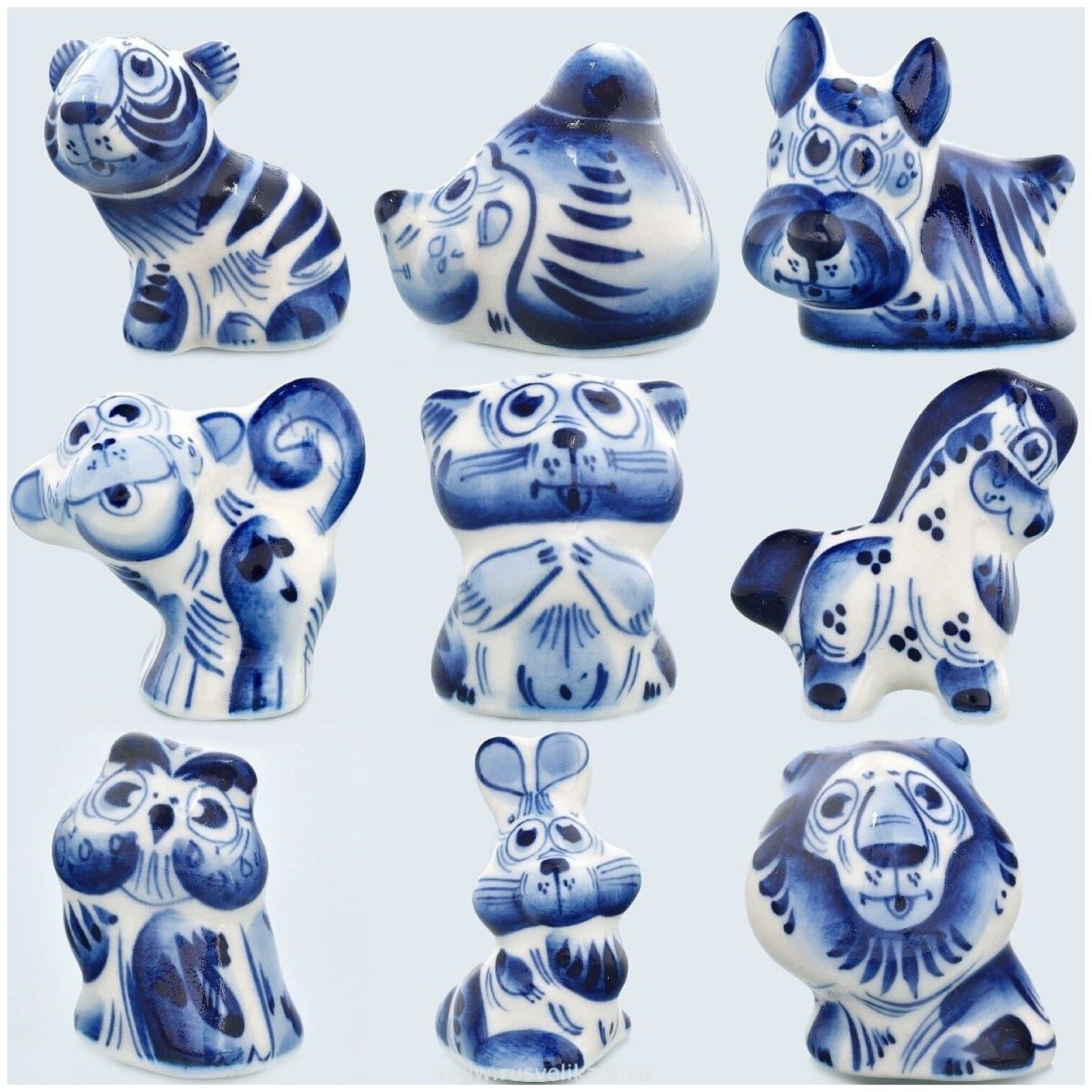 Гжельские фигурки