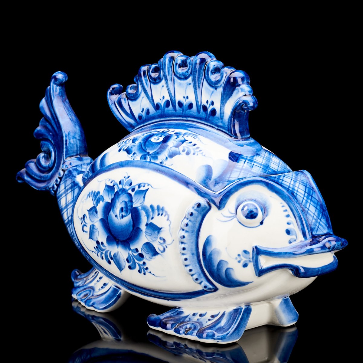 Бело голубая Гжель