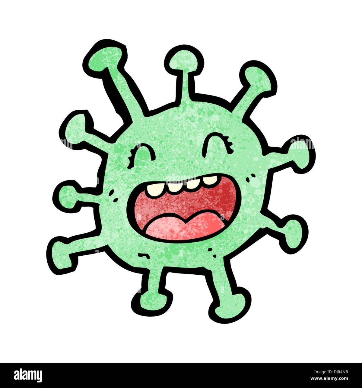 Мультяшные бактерии и вирусы