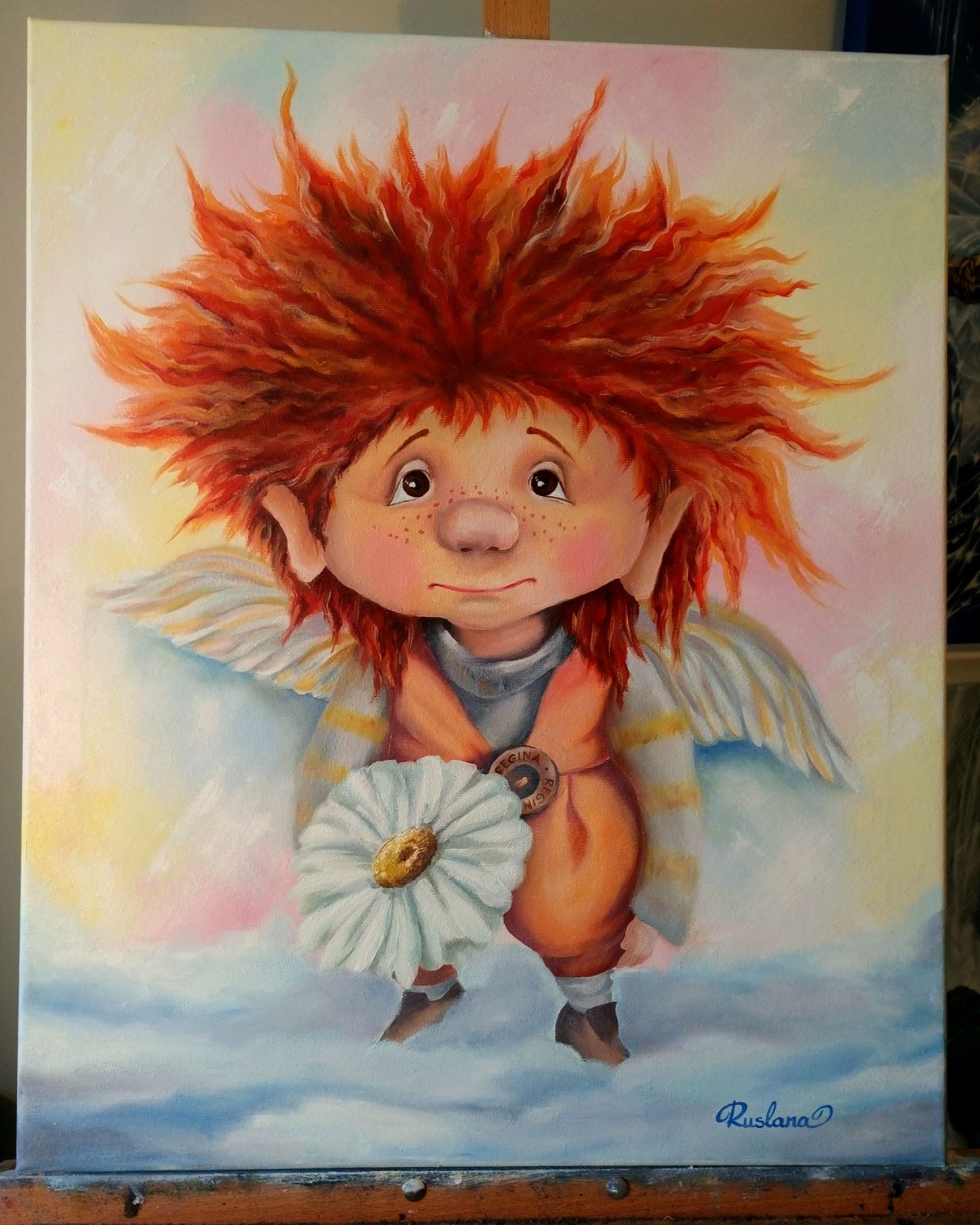 Пожелания с рыжим ангелом