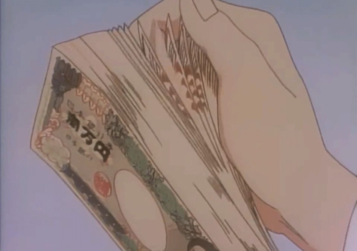 Аниме деньги Эстетика