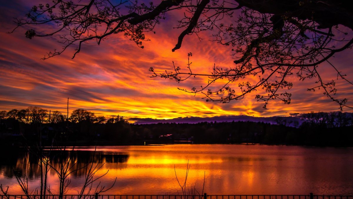 Пейзаж закат