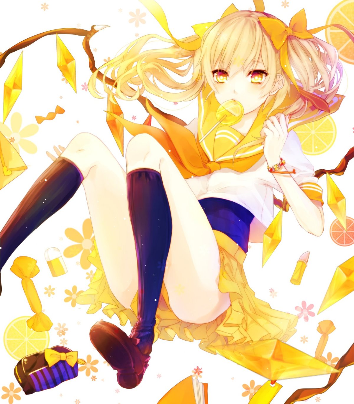 Аниме с желтыми волосами