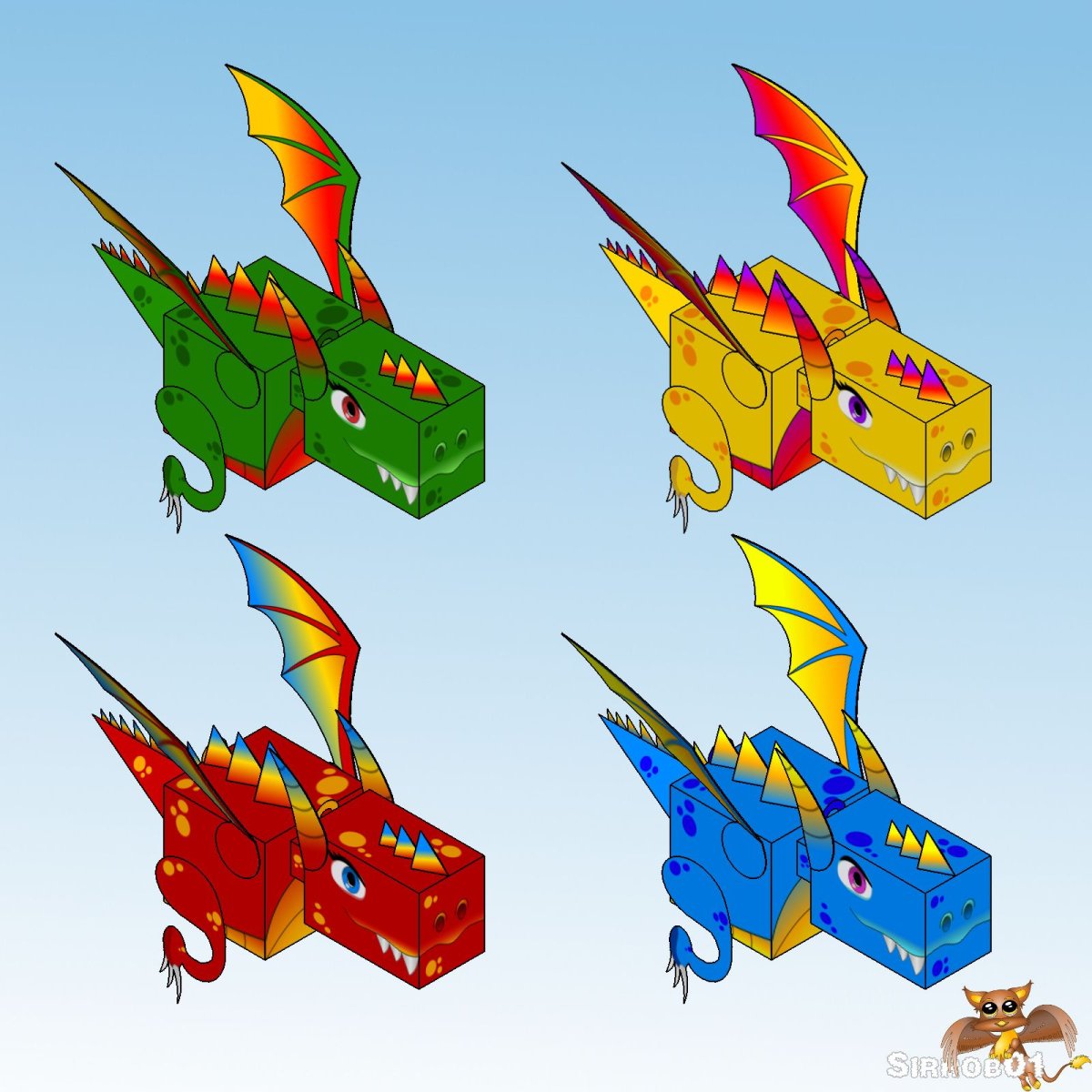 Рога дракона срисовать