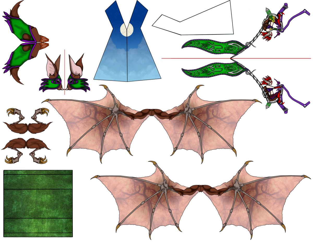 Развертка голова дракона