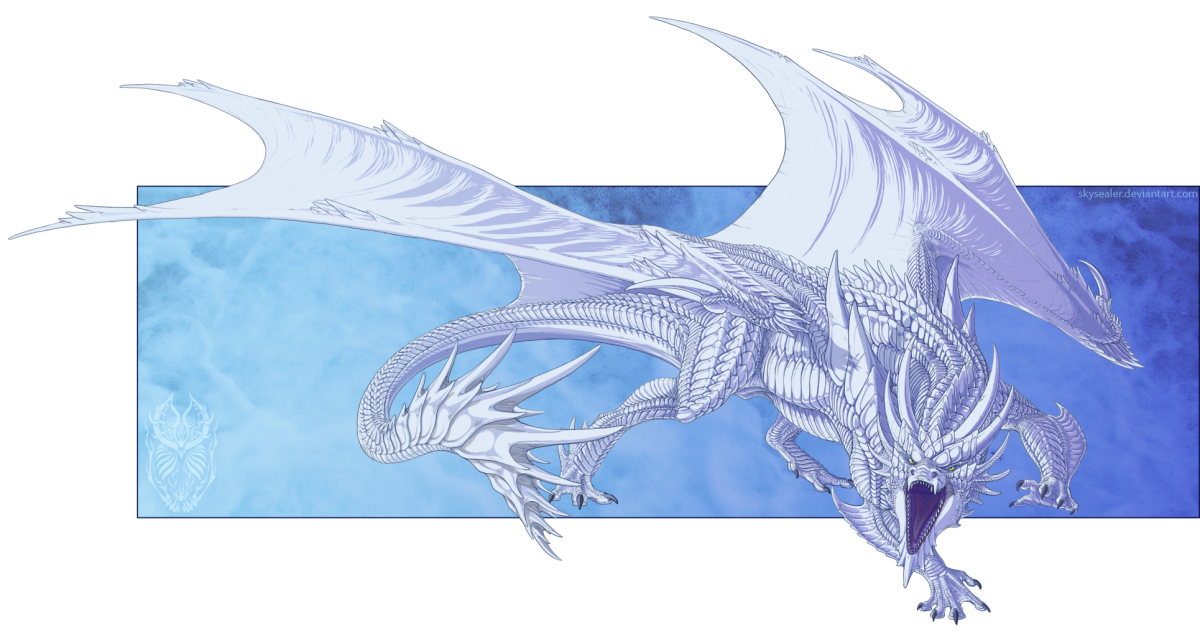 Дракон фломастером