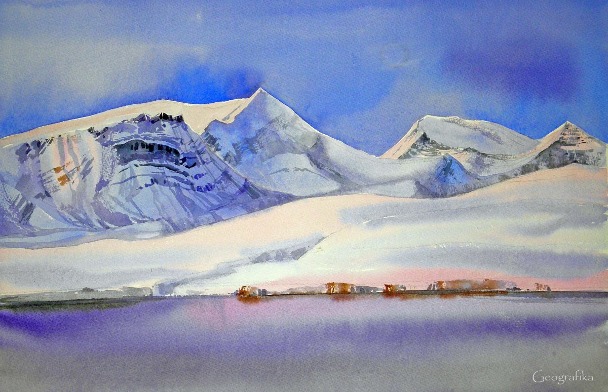 Акварель Анна Михайлова Хибины