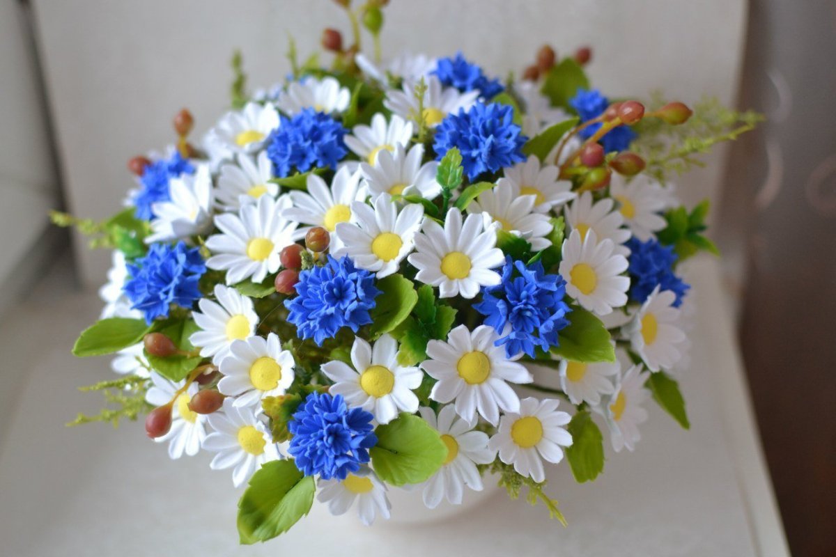 Цветок Незабудка и Василек