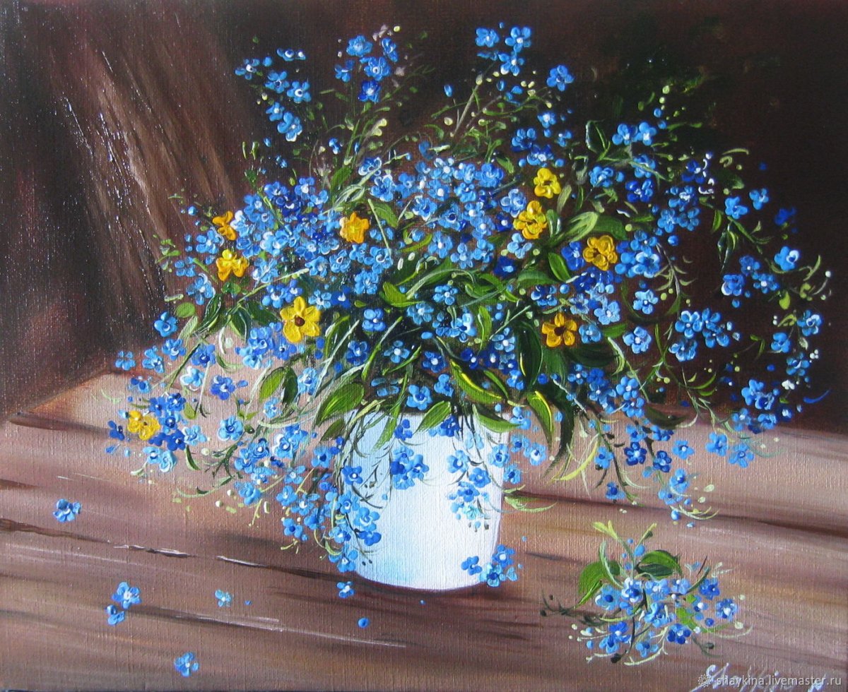 Незабудки в руках