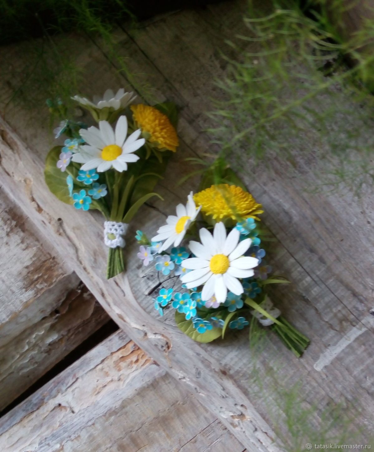 Алмазная мозаика Василечки васильки