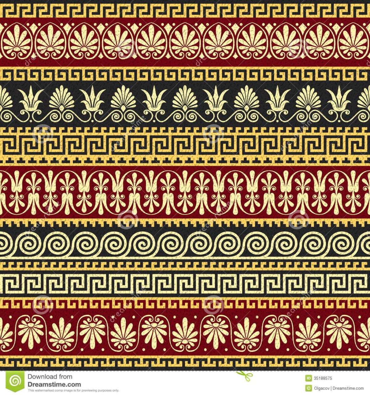 Орнамент волны в древней Греции