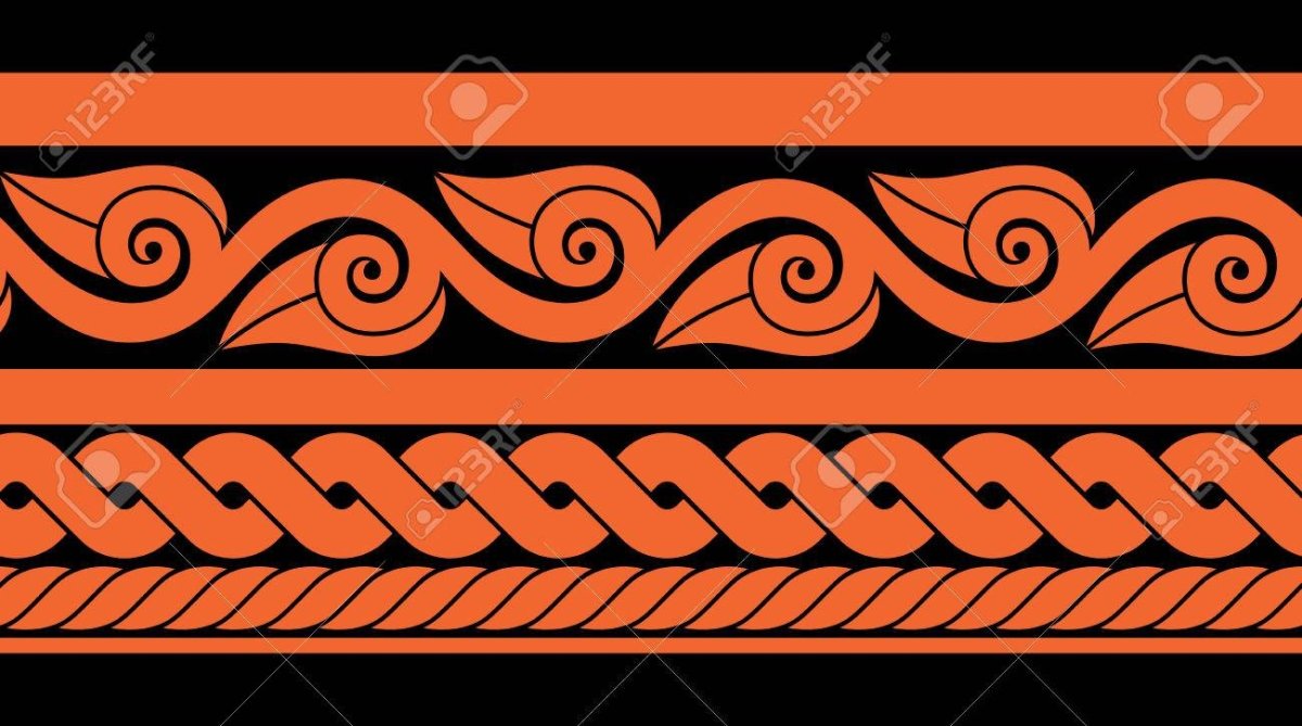 Орнаменты древнего Египта Меандр