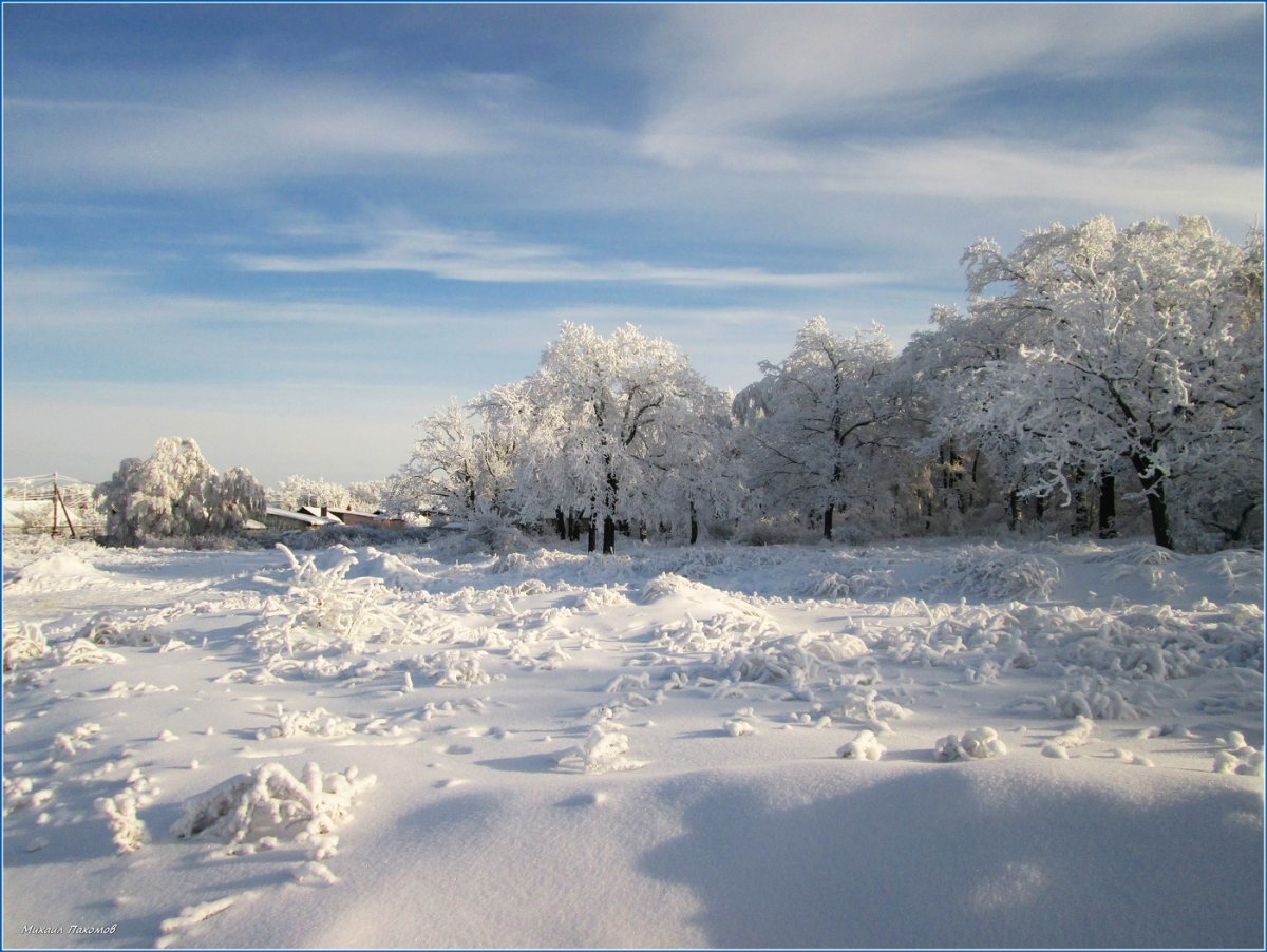 Зимняя картинка Мороз и солнце день чудесный