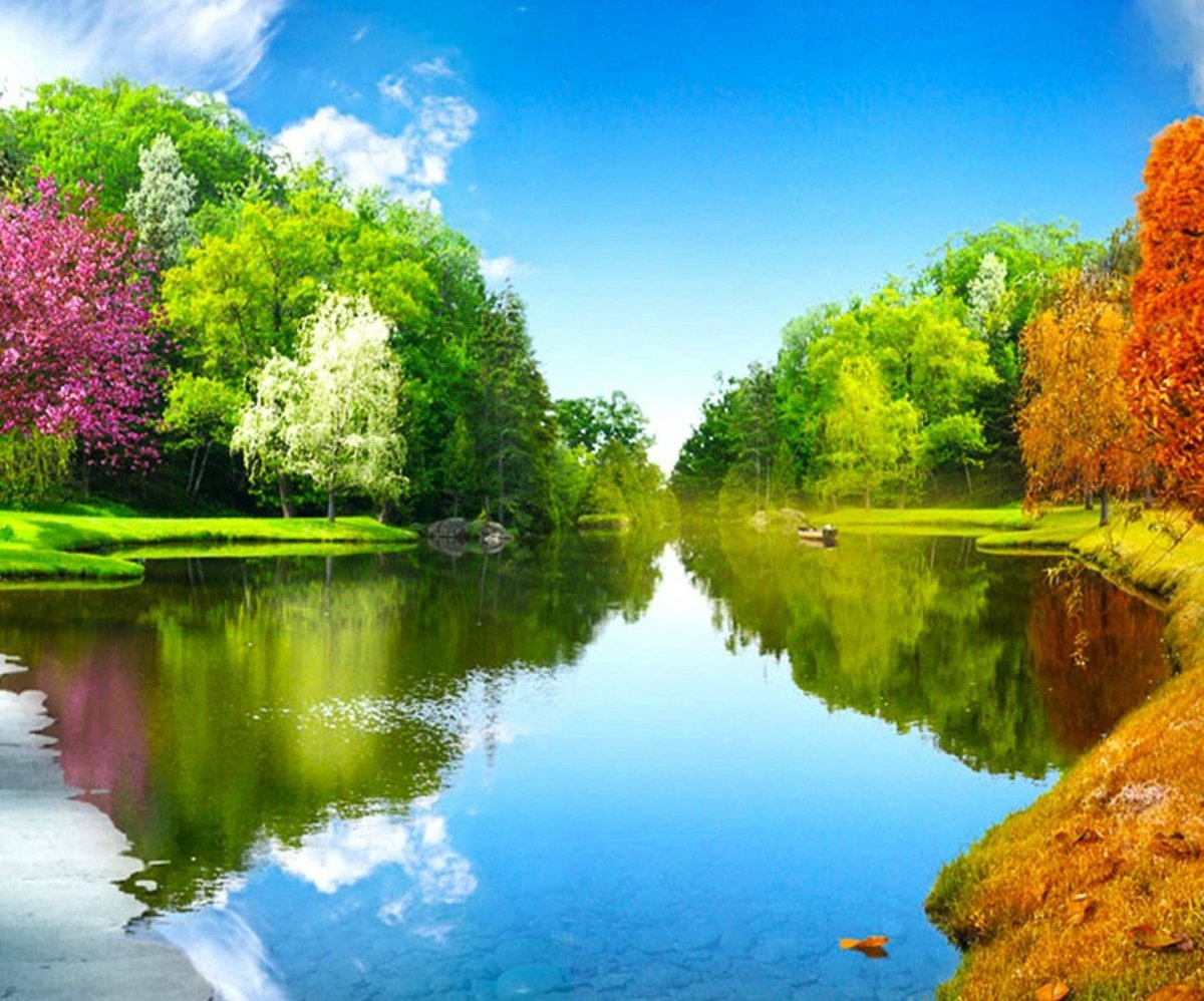 Пейзаж времена года