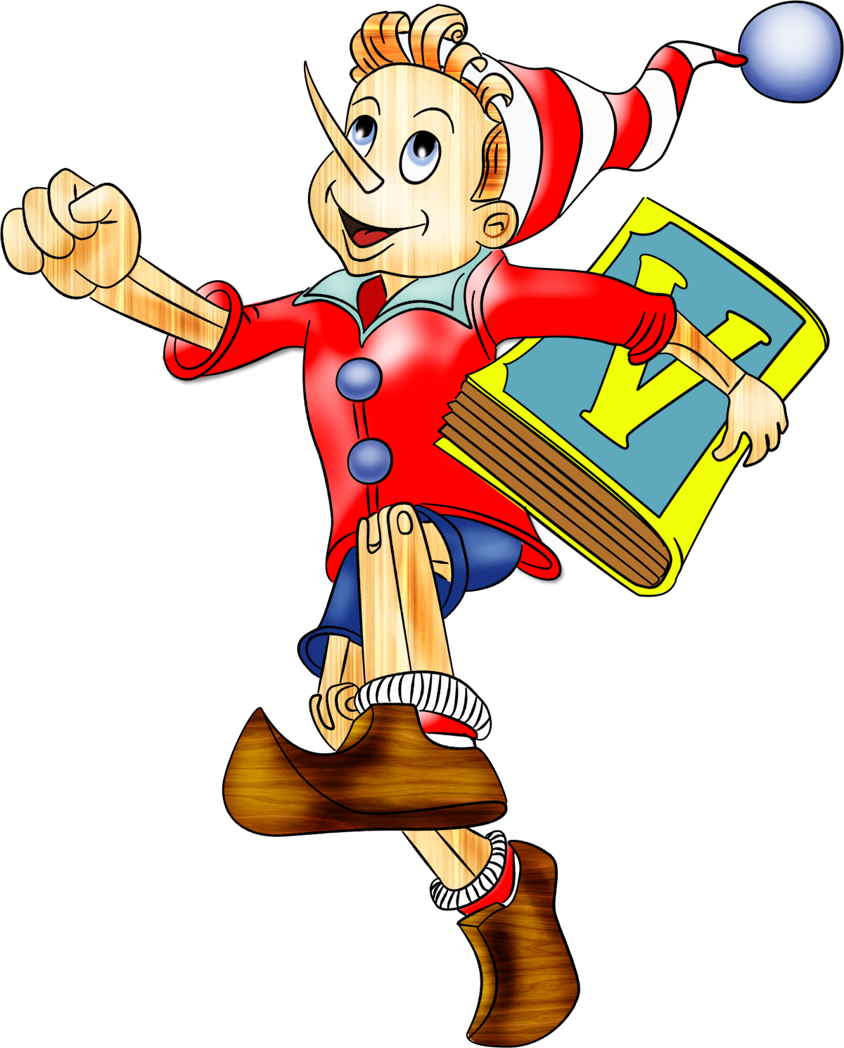 Буратино рисунок для детей