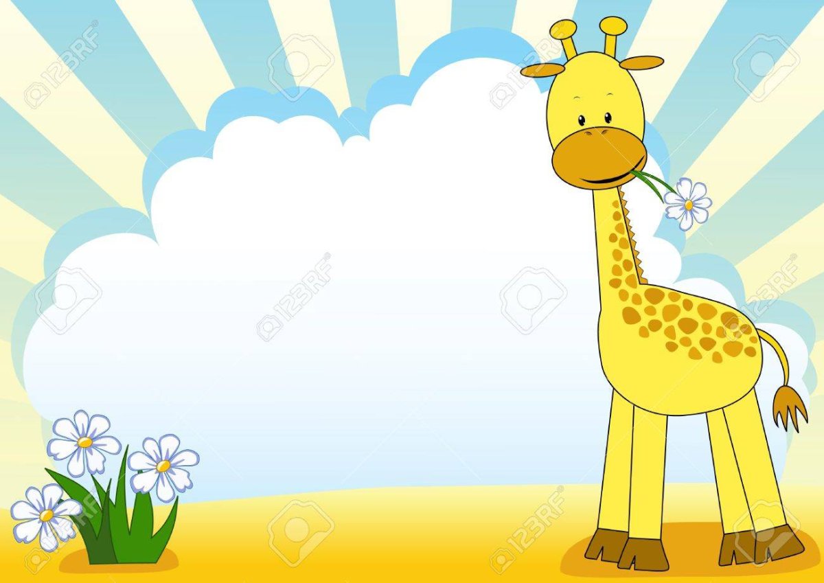 Фоторамка детская с жирафом